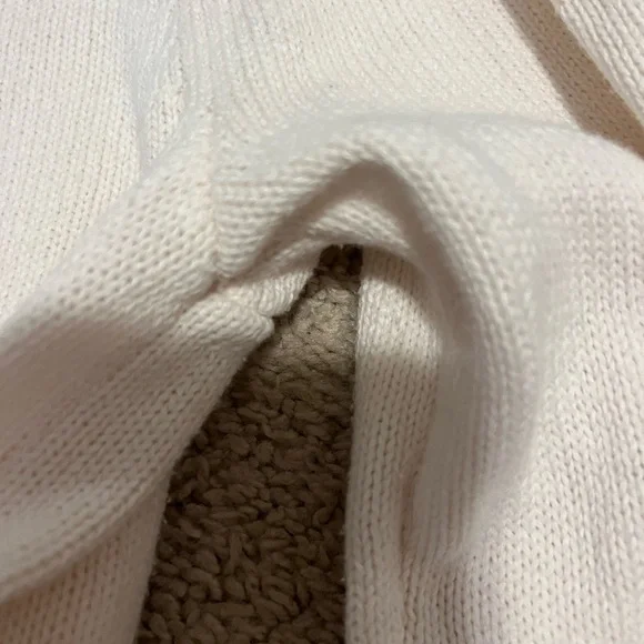 LOFT Puff Sleeve Button Sweater - Picture 7 of 8